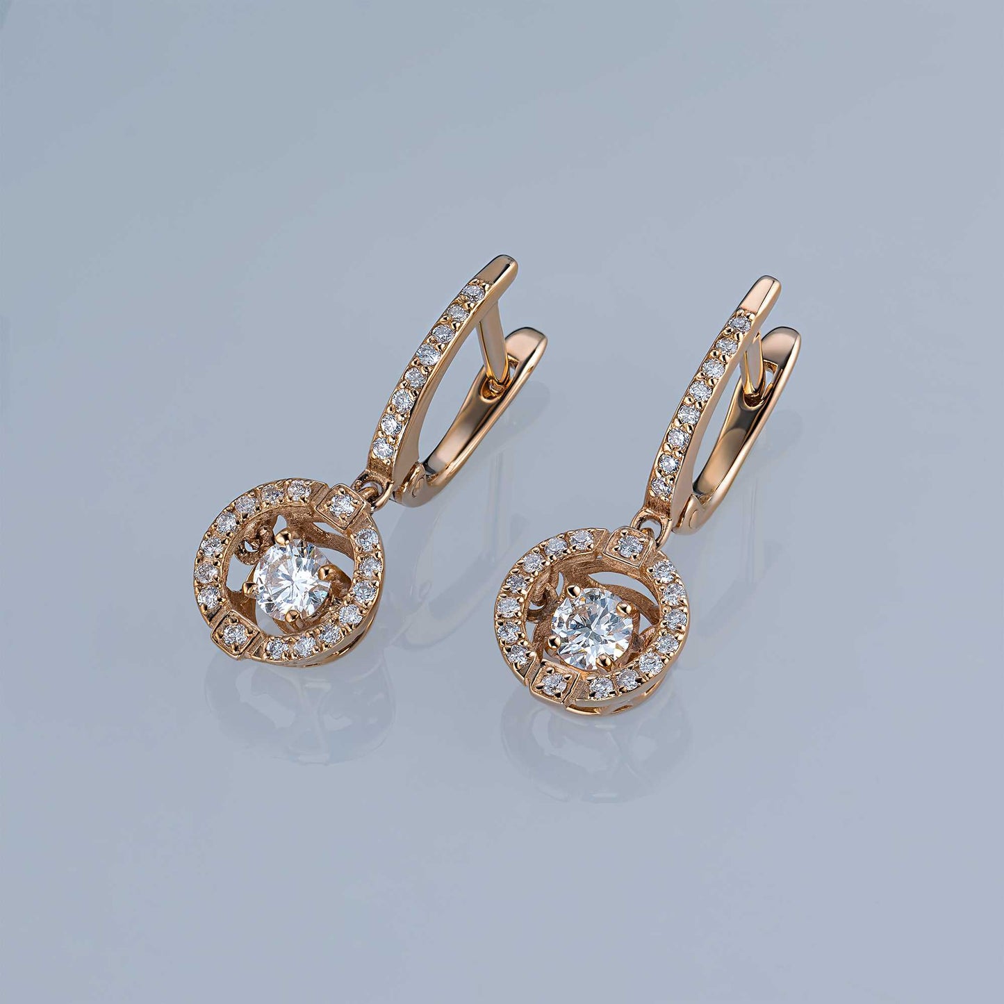 14K White Gold Earrings with Lab-Created Diamonds 11.380 CT.TW