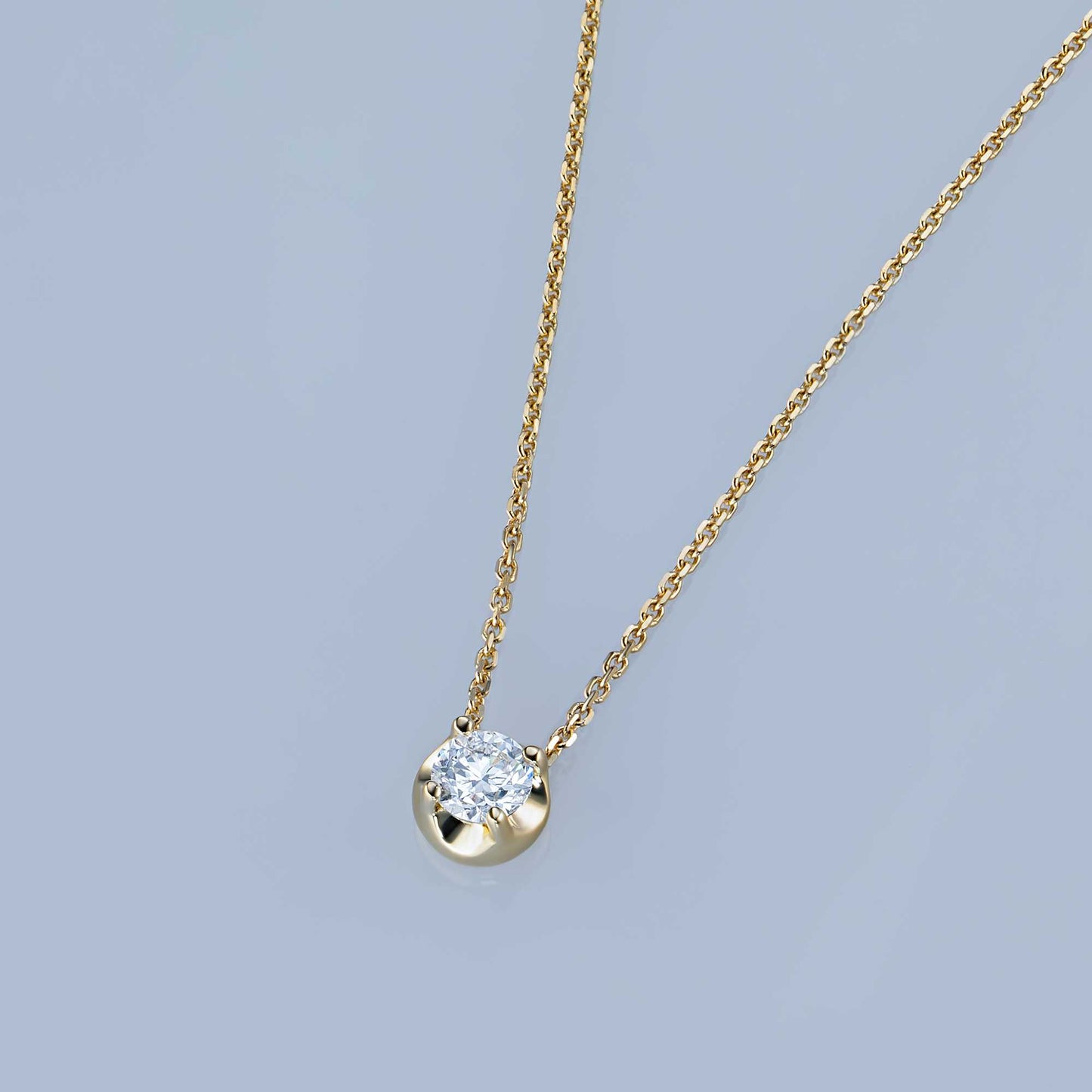 14K Yellow Gold Necklace with Lab-Created Diamonds 0.730 CT.TW