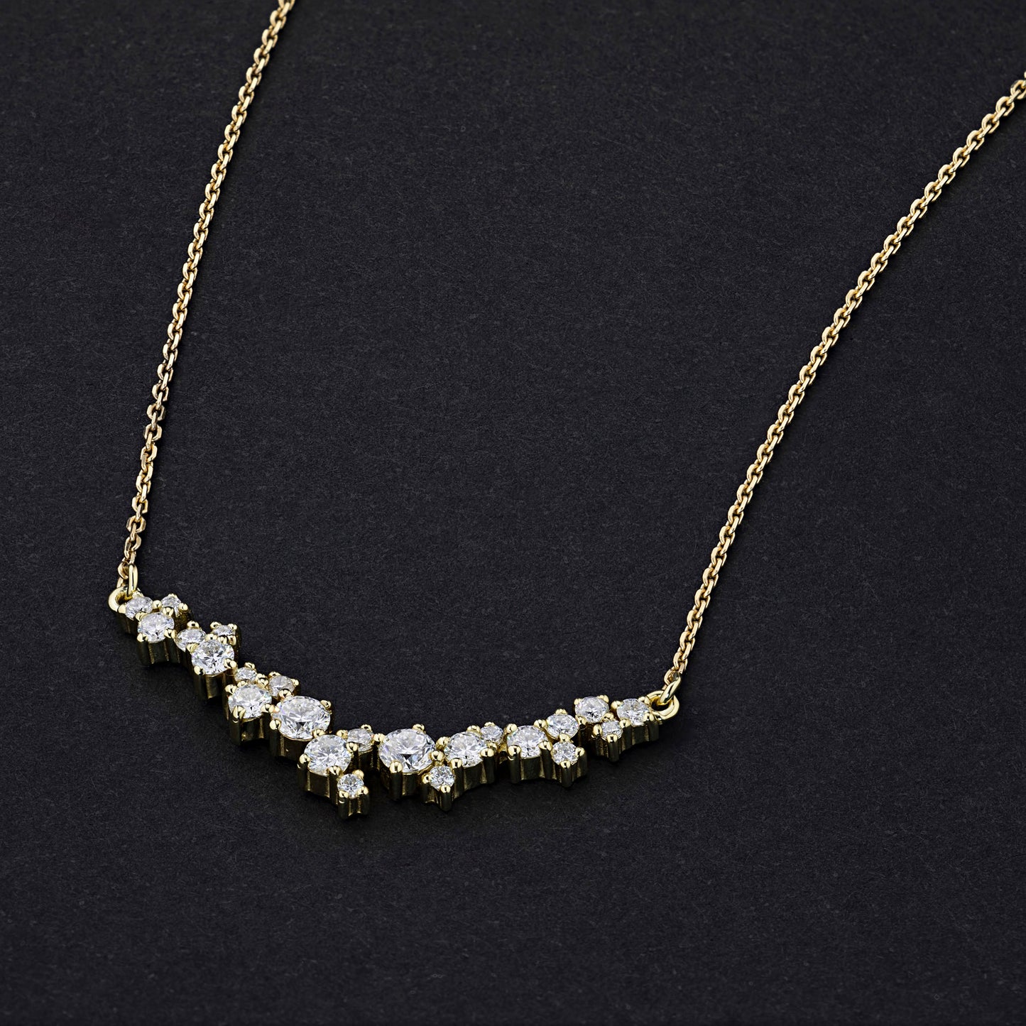 14K Yellow Gold Necklace with Lab-Created Diamonds 4.240 CT.TW