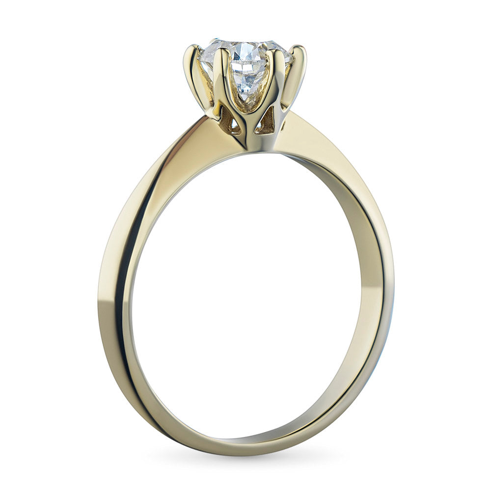 14K Yellow Gold Ring with Lab-Created Diamonds 0.730 CT.TW