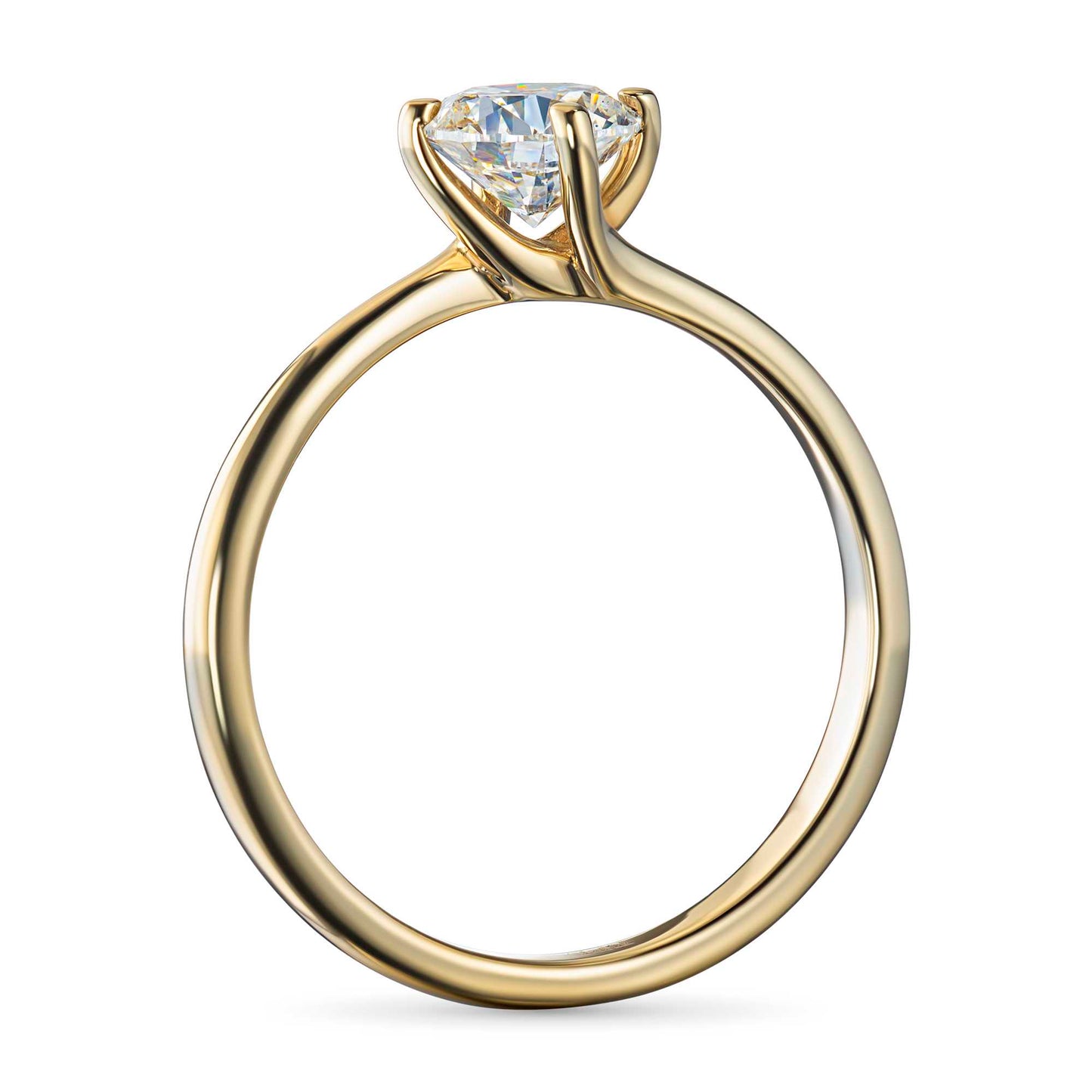 14K Yellow Gold Ring with Lab-Created Diamonds 1.000 CT.TW
