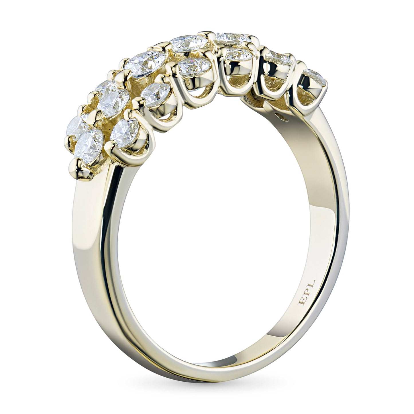 14K Yellow Gold Ring with Natural Diamonds 11.650 CT.TW