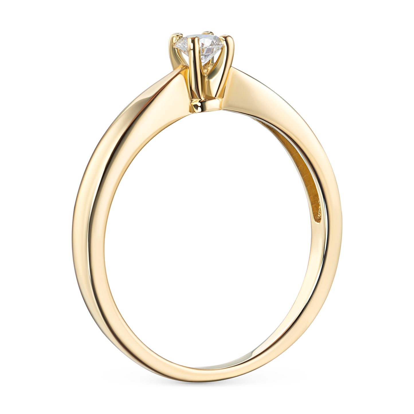 14K Yellow Gold Ring with Lab-Created Diamonds 0.300 CT.TW