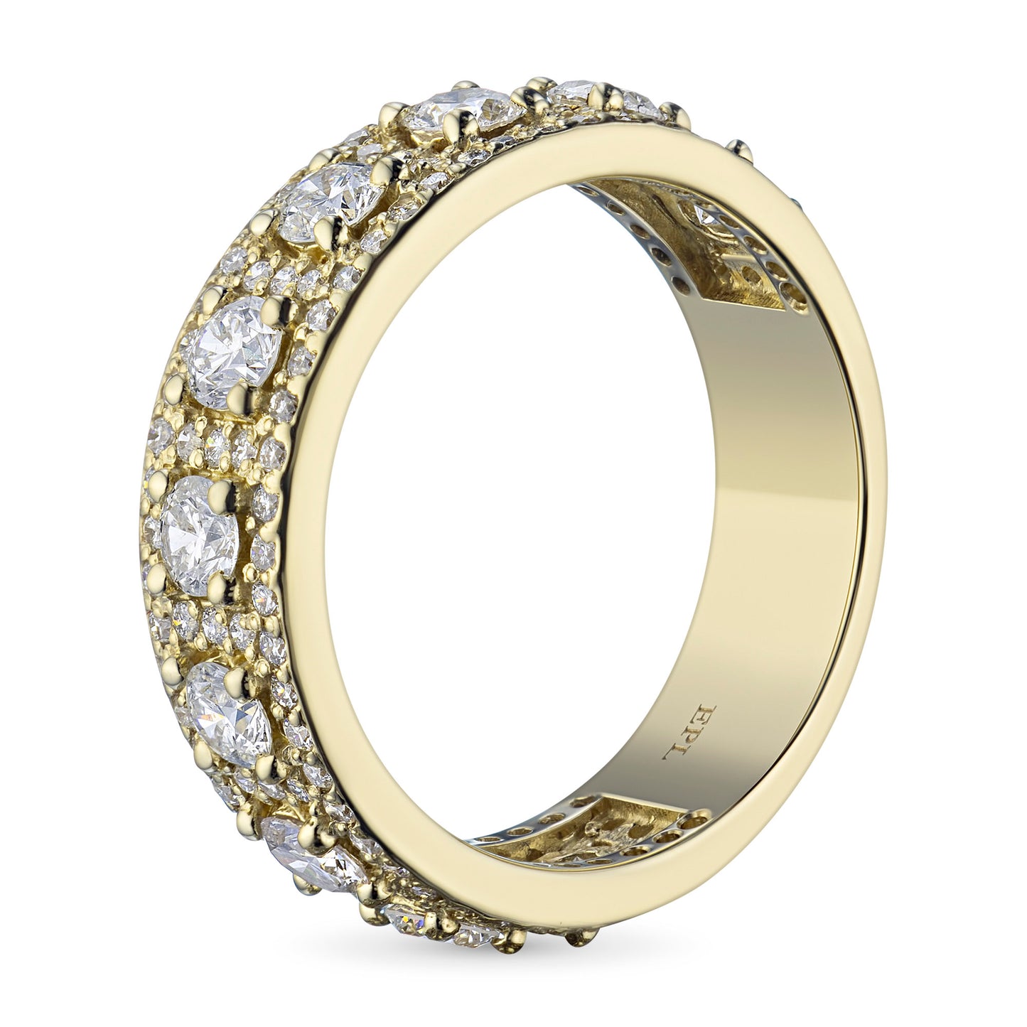 14K Yellow Gold Ring with Natural Diamonds 65.000 CT.TW