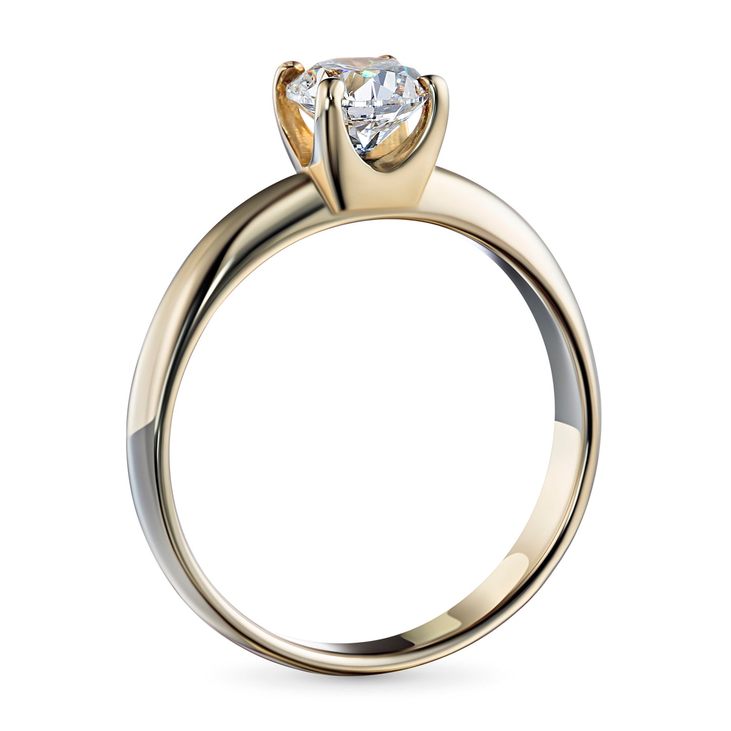 14K Yellow Gold Ring with Lab-Created Diamonds 0.700 CT.TW