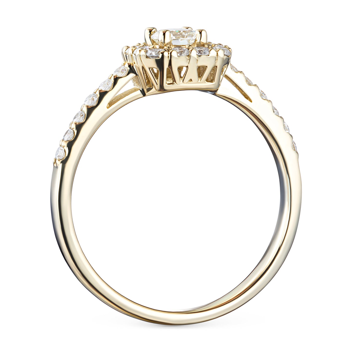 14K Yellow Gold Ring with Natural Diamonds 3.600 CT.TW
