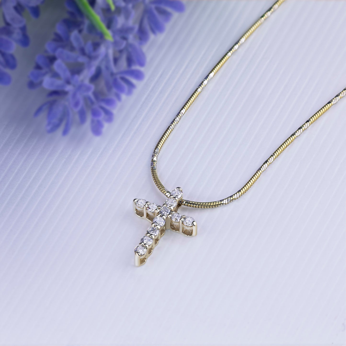 14K Yellow Gold Pendant with Lab-Created Diamonds 4.840 CT.TW