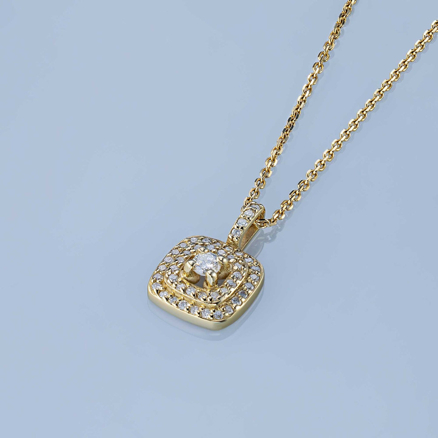 14K Yellow Gold Pendant with Lab-Created Diamonds 11.600 CT.TW
