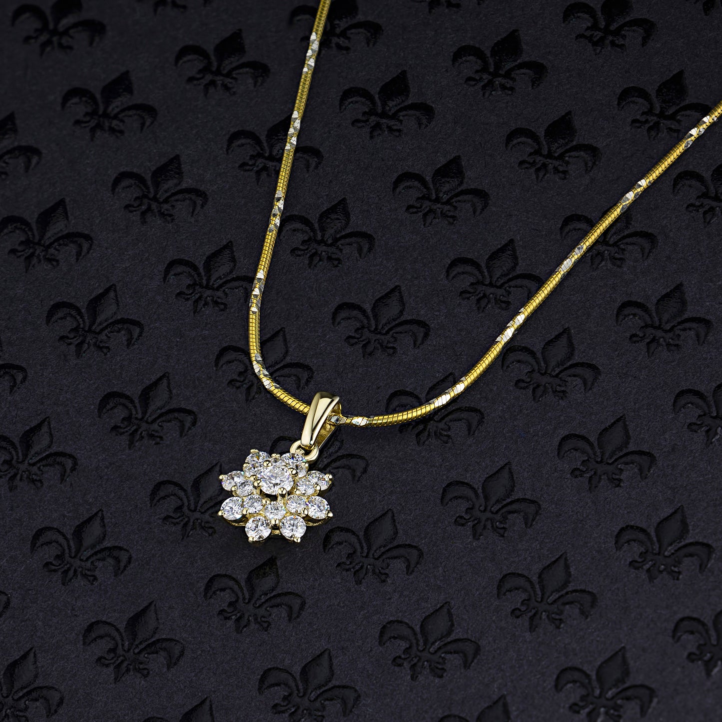 14K Yellow Gold Pendant with Lab-Created Diamonds 6.120 CT.TW
