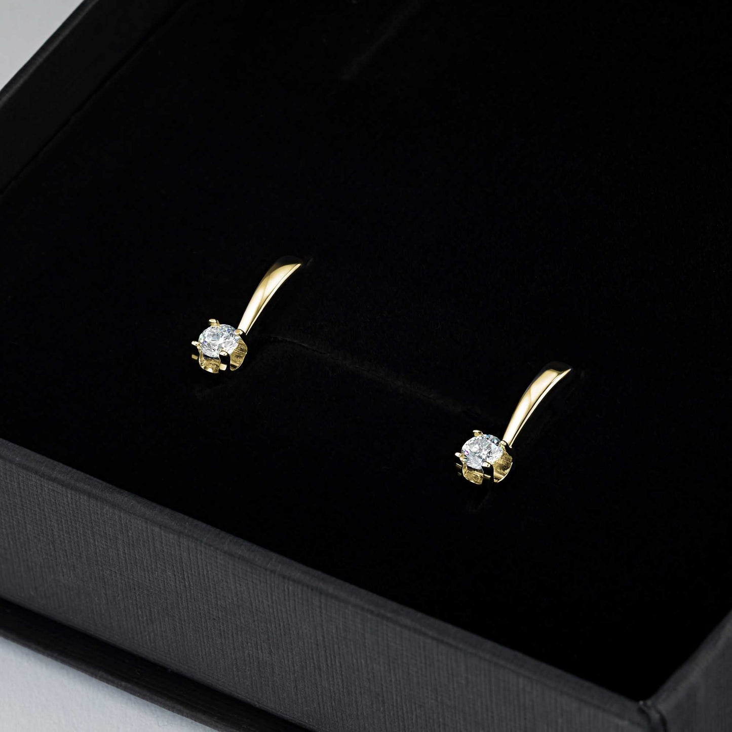 14K Yellow Gold Earrings with Lab-Created Diamonds 4.580 CT.TW