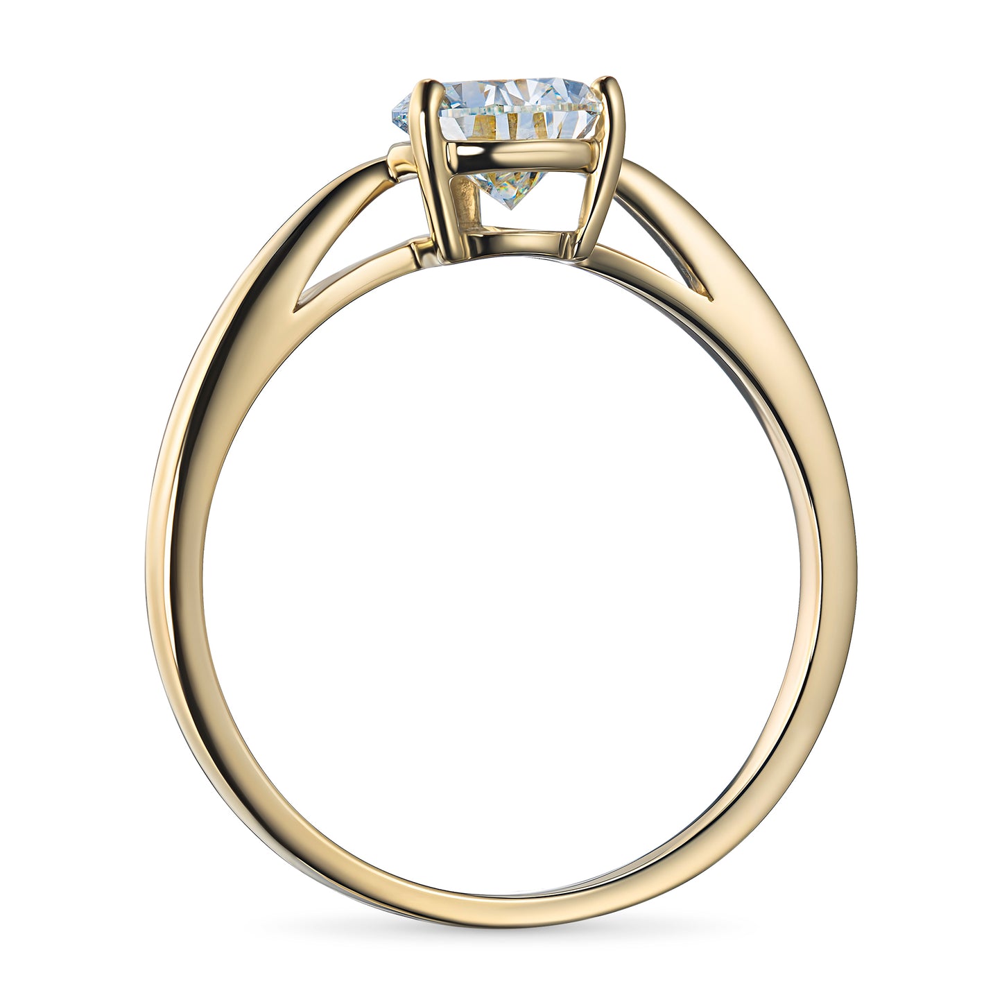 14K Yellow Gold Ring with Lab-Created Diamonds 1.230 CT.TW