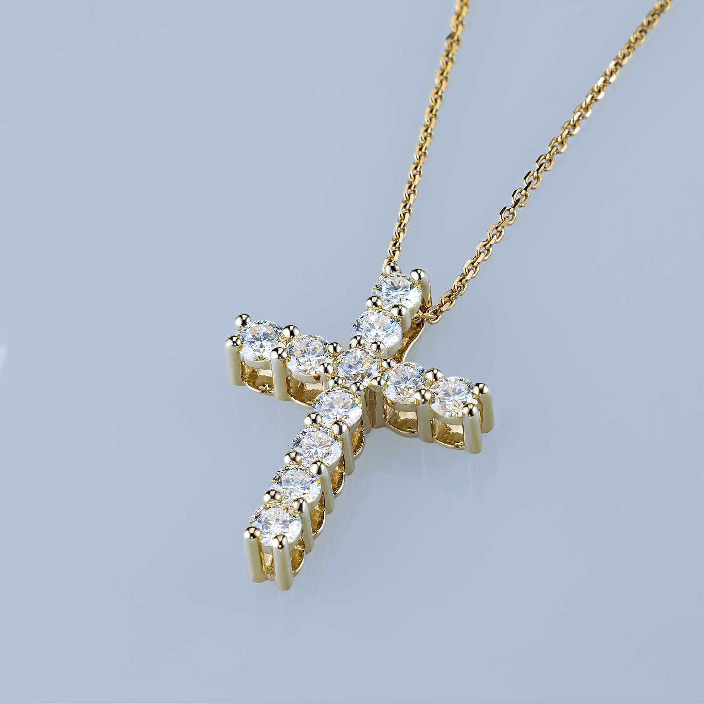 14K Yellow Gold Pendant with Lab-Created Diamonds 11.430 CT.TW