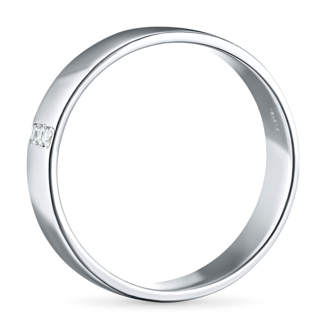 Sterling Silver Ring with Natural Diamonds 0.080 CT.TW