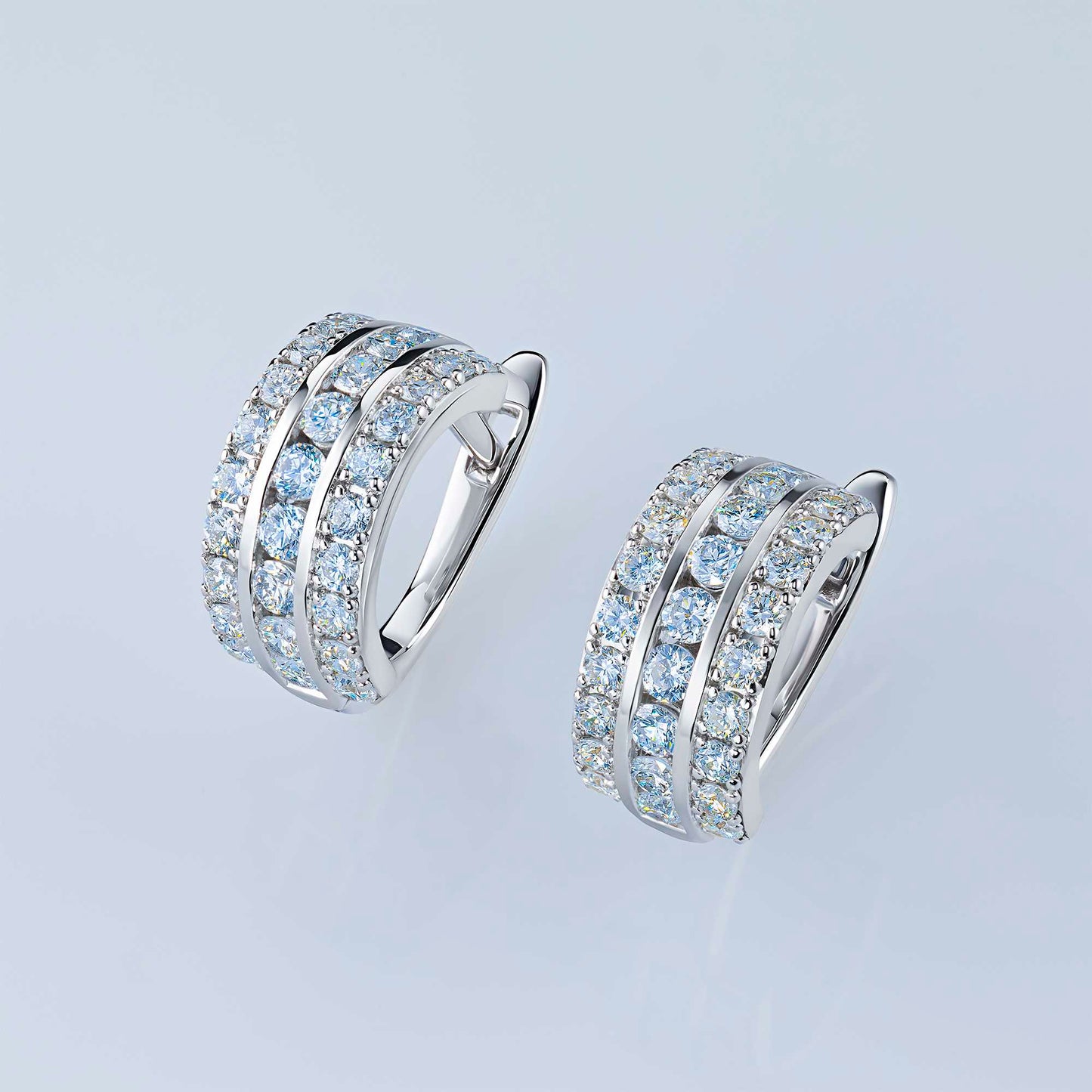 14K Yellow Gold Earrings with Lab-Created Diamonds 35.730 CT.TW