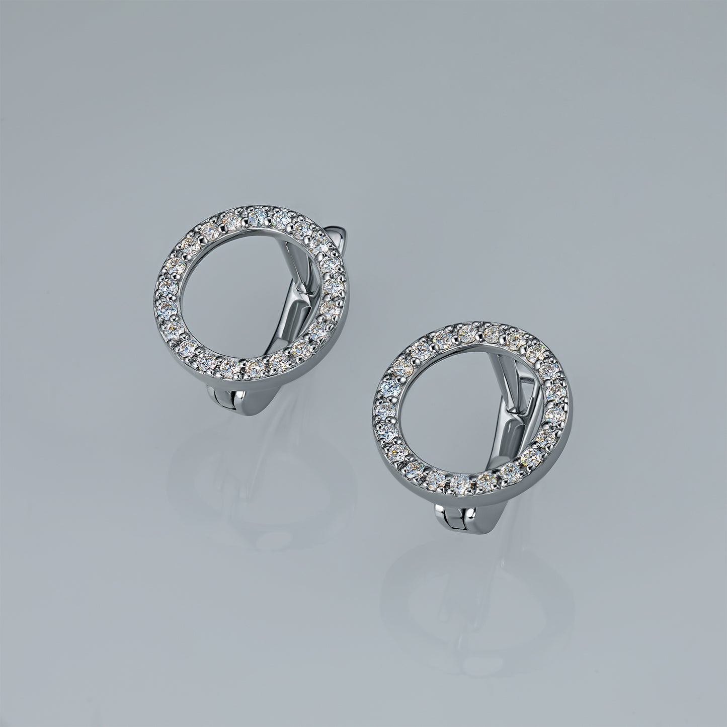 Sterling Silver Earrings with Lab-Created Diamonds 9.240 CT.TW