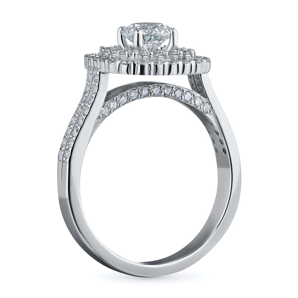 14K White Gold Ring with Natural Diamonds 22.820 CT.TW