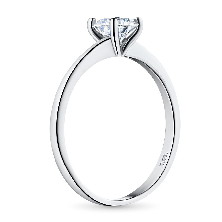 14K White Gold Ring with Natural Diamonds 0.300 CT.TW