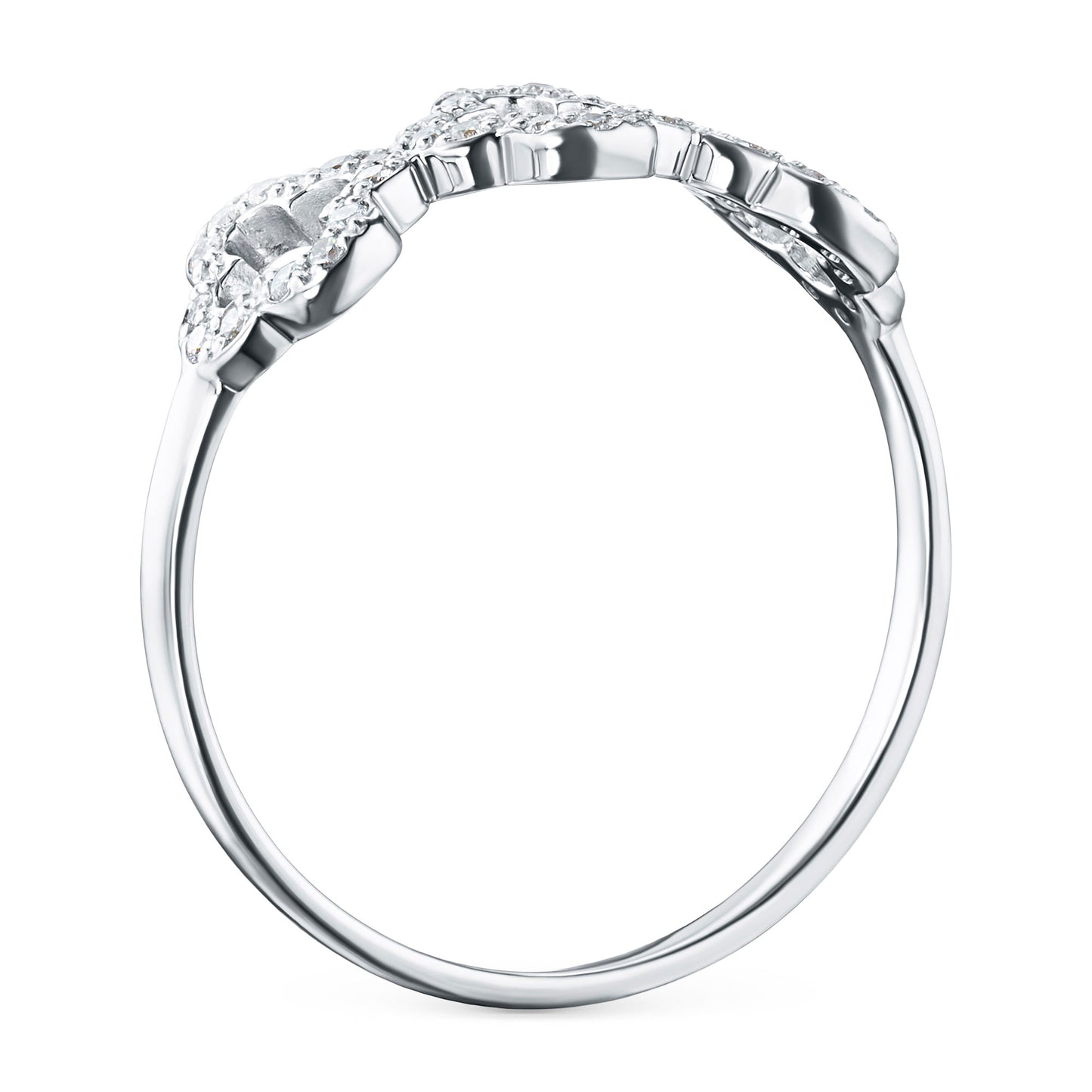 14K White Gold Ring with Natural Diamonds 6.010 CT.TW