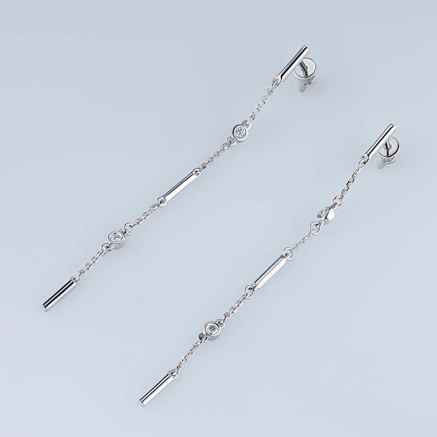 14K Yellow Gold Earring Studs with Natural Diamonds 0.360 CT.TW