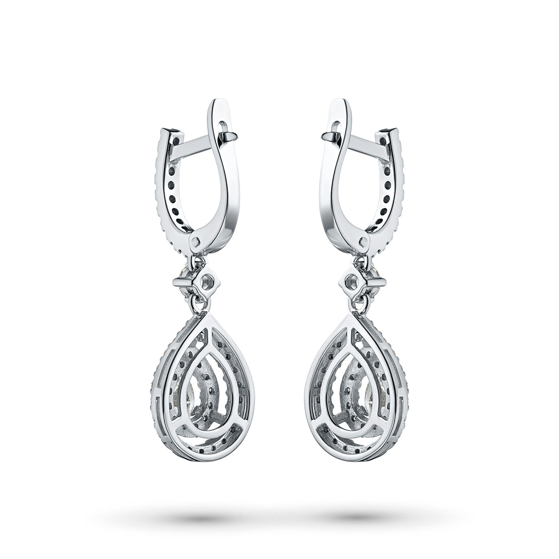 14K White Gold Earrings with Lab-Created Diamonds 83.920 CT.TW