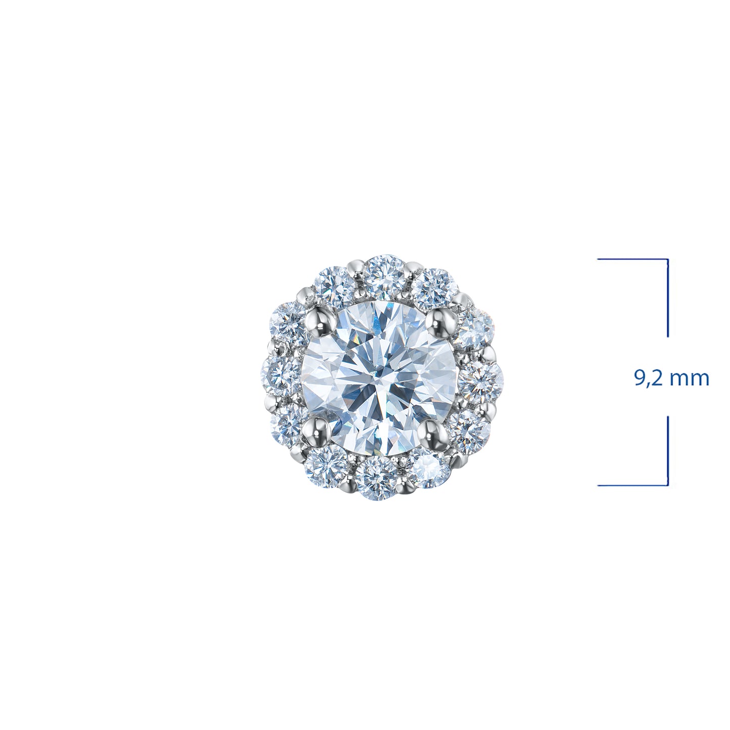 14K White Gold Pendant with Lab-Created Diamonds 5.360 CT.TW