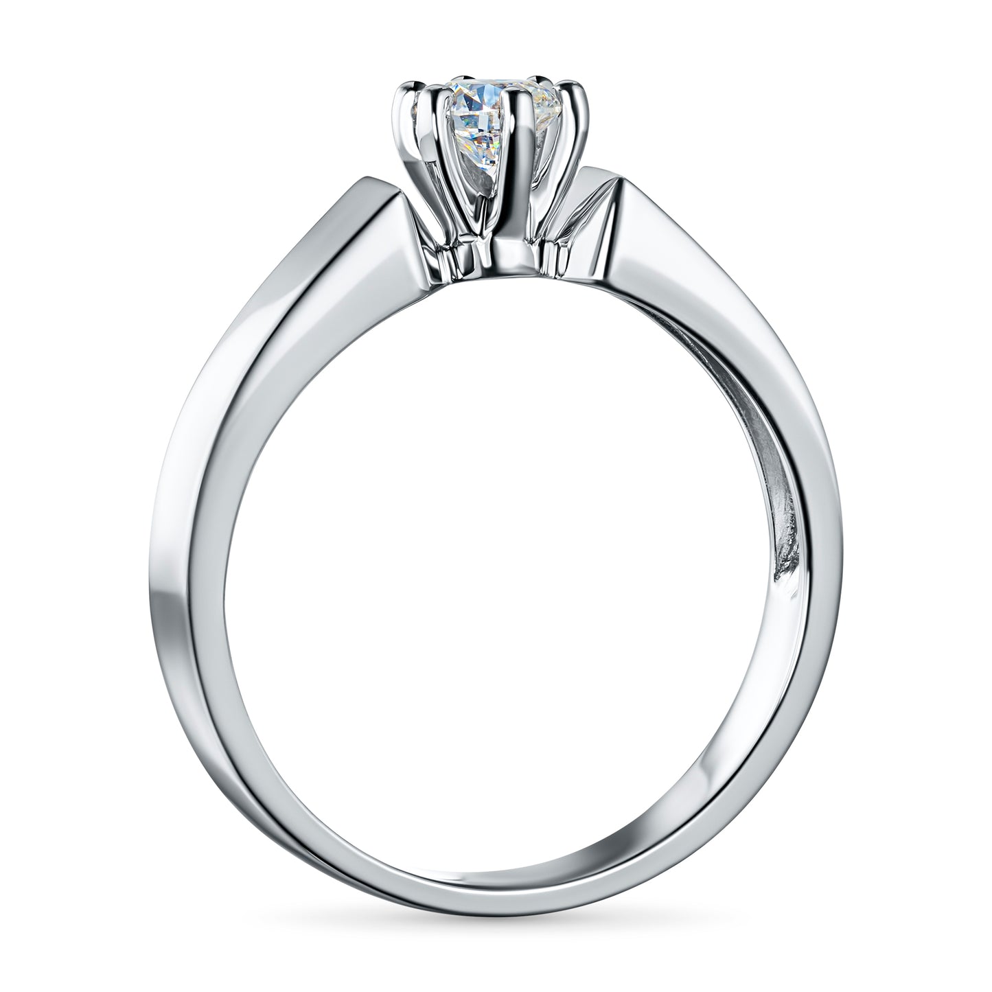 14K White Gold Ring with Lab-Created Diamonds 0.800 CT.TW