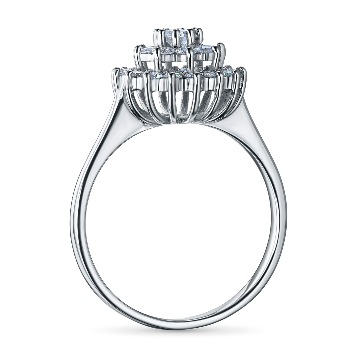 14K White Gold Ring with Lab-Created Diamonds 7.930 CT.TW