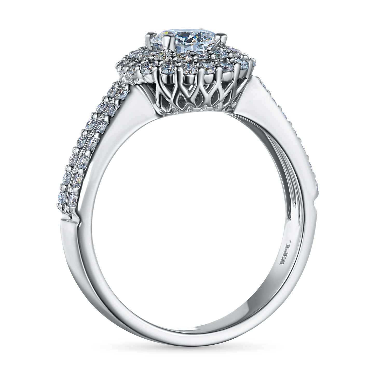 14K White Gold Ring with Lab-Created Diamonds 38.960 CT.TW