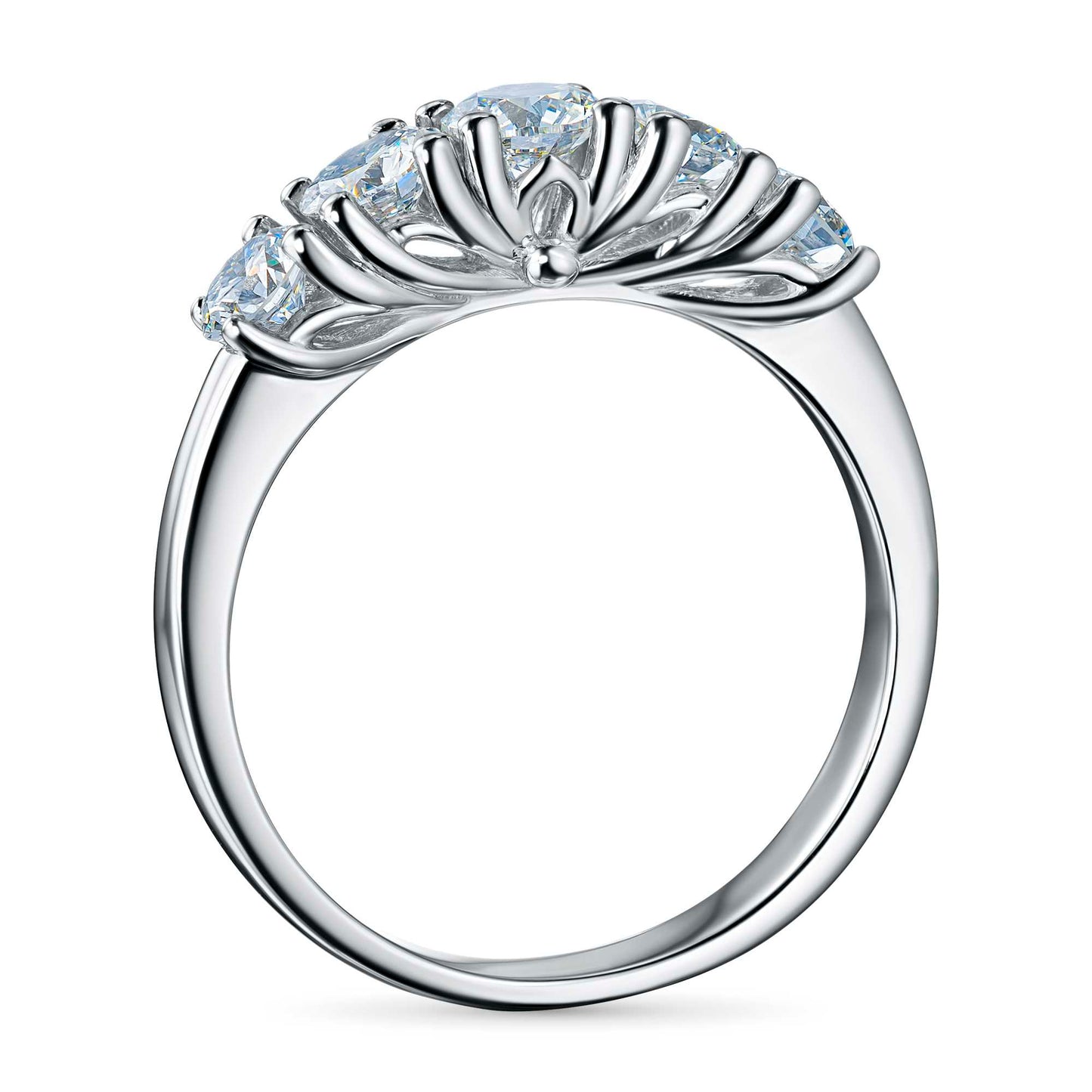 14K White Gold Ring with Lab-Created Diamonds 1.370 CT.TW