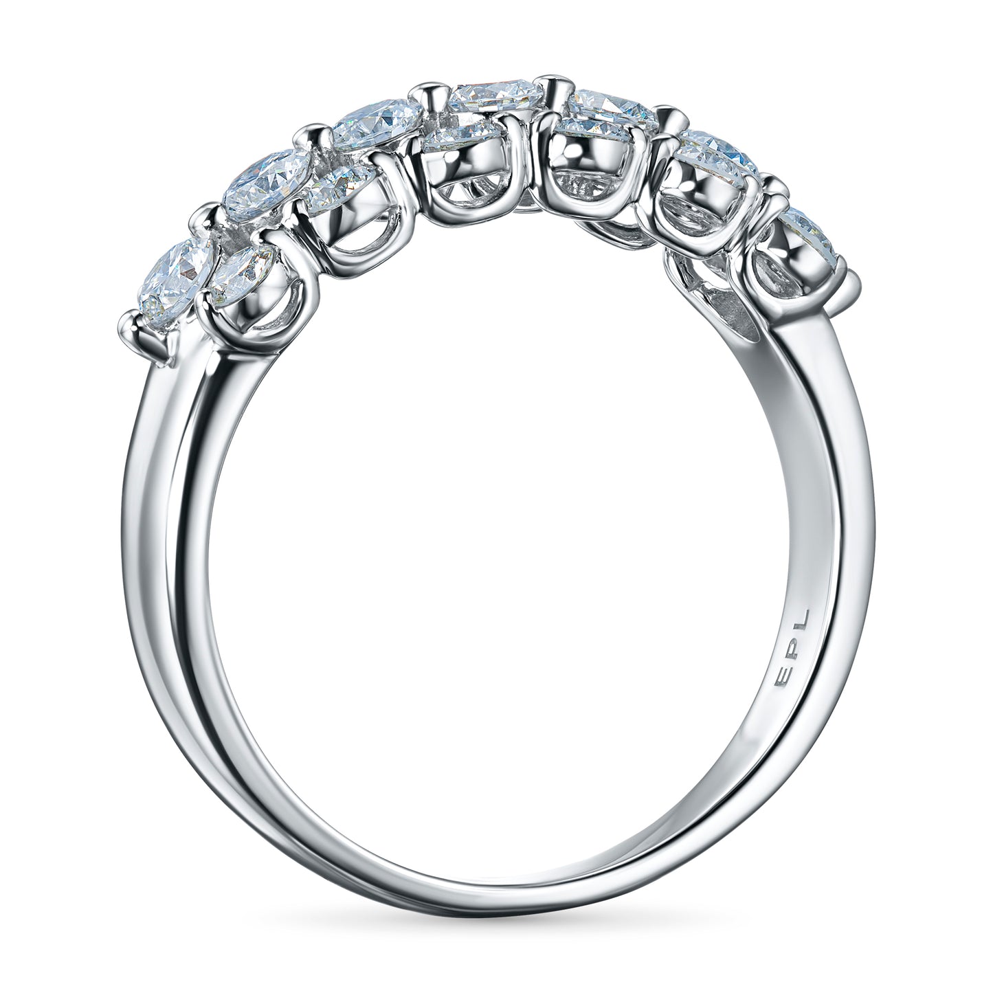 14K White Gold Ring with Natural Diamonds 11.110 CT.TW