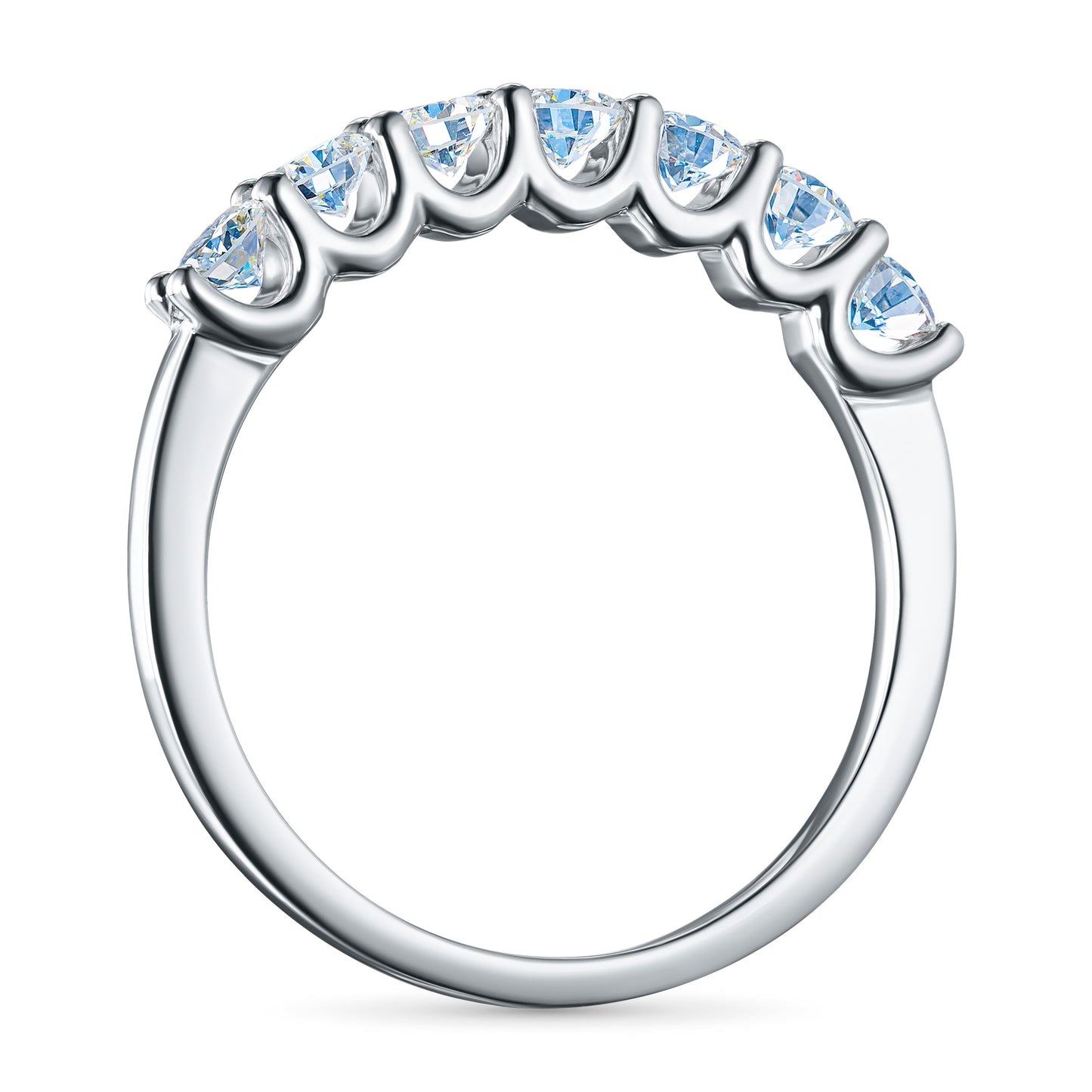 14K White Gold Ring with Lab-Created Diamonds 5.730 CT.TW