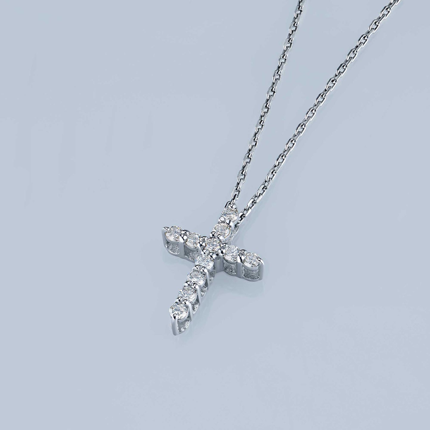 14K White Gold Pendant with Lab-Created Diamonds 4.870 CT.TW