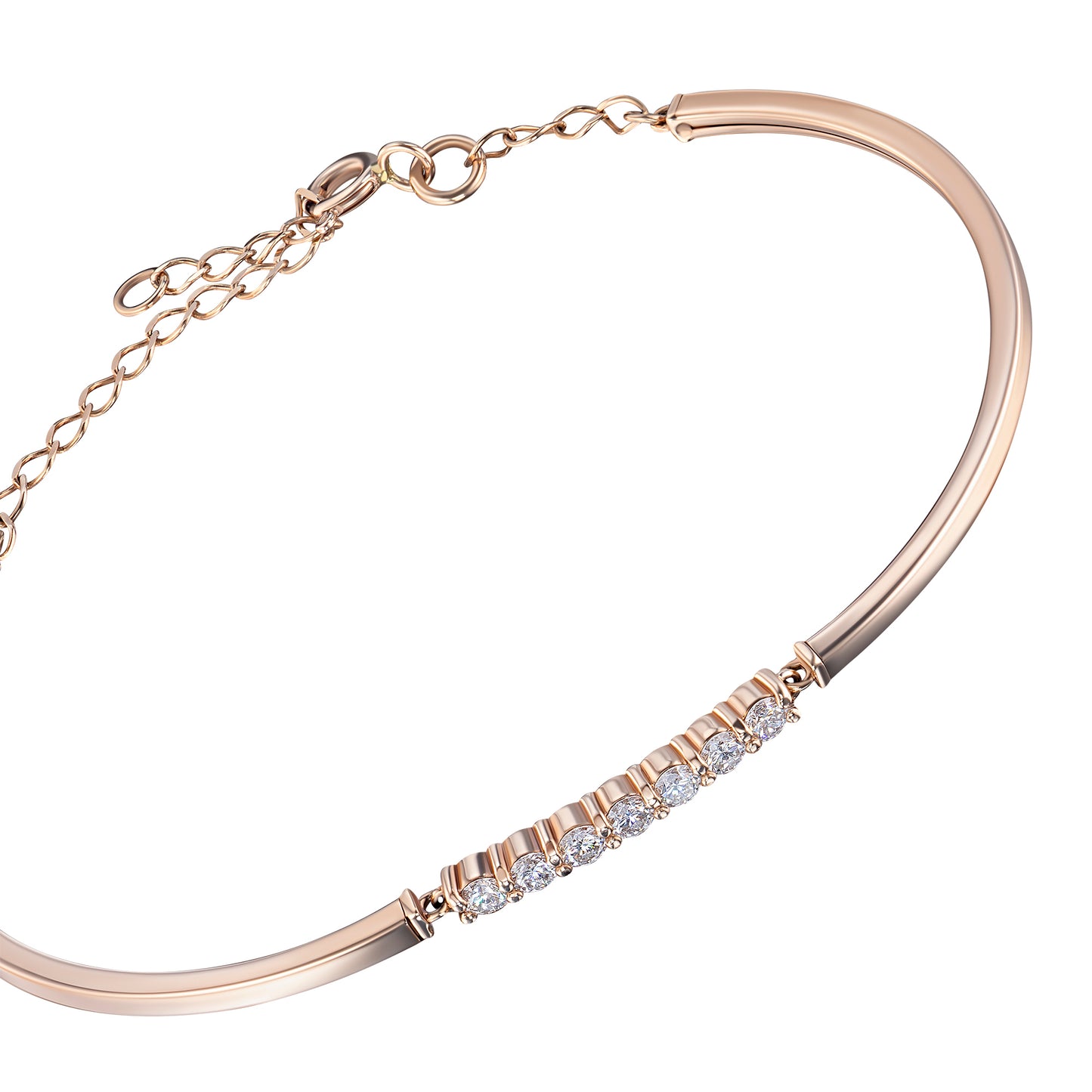 14K Yellow Gold Bracelet with Lab-Created Diamonds 2.980 CT.TW