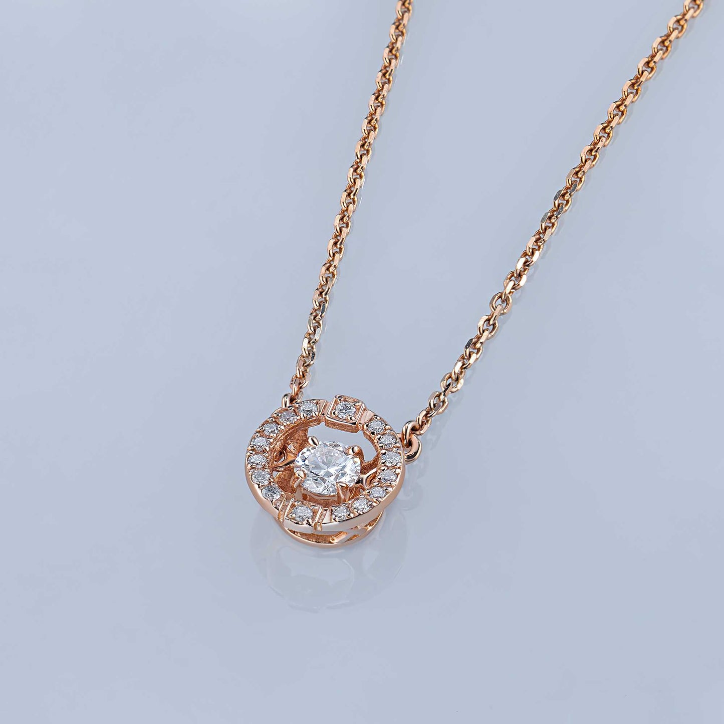 14K White Gold Necklace with Lab-Created Diamonds 1.340 CT.TW