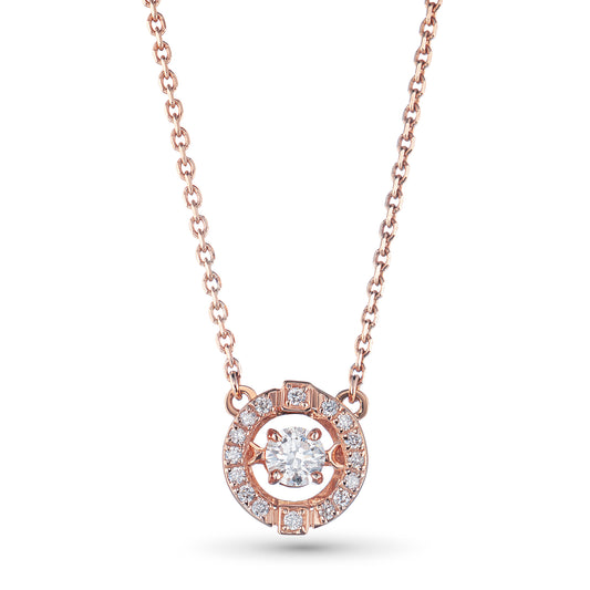 14K White Gold Necklace with Lab-Created Diamonds 1.340 CT.TW