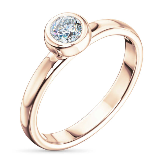 14K Yellow Gold Ring with Lab-Created Diamonds 0.320 CT.TW