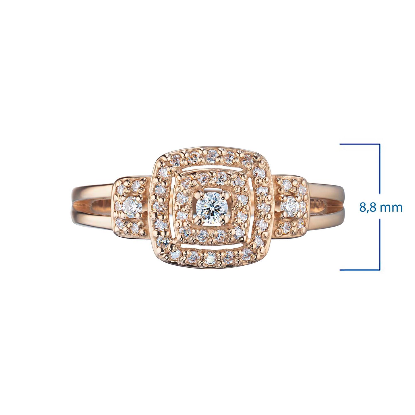14K Yellow Gold Ring with Natural Diamonds 7.880 CT.TW