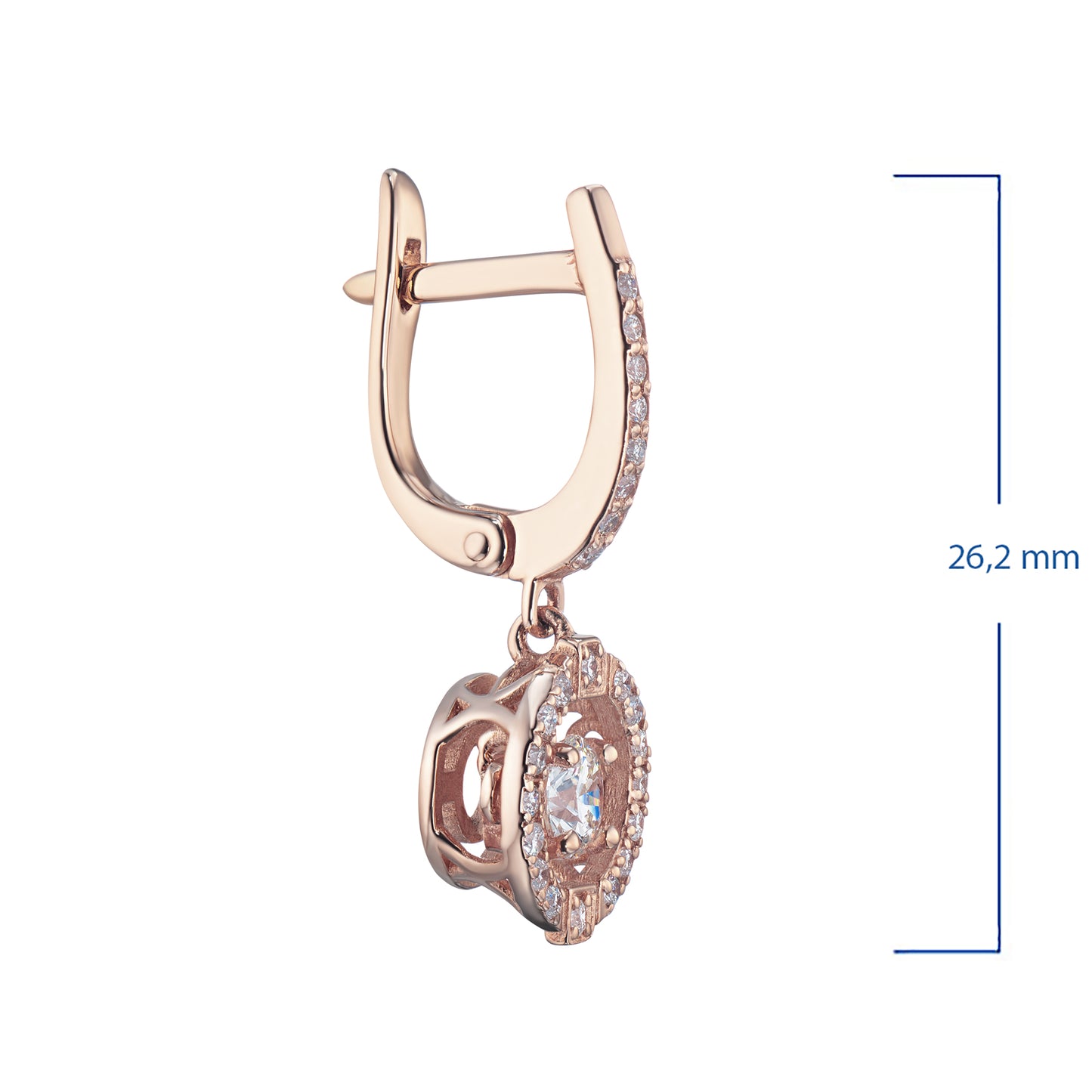 14K White Gold Earrings with Lab-Created Diamonds 11.380 CT.TW
