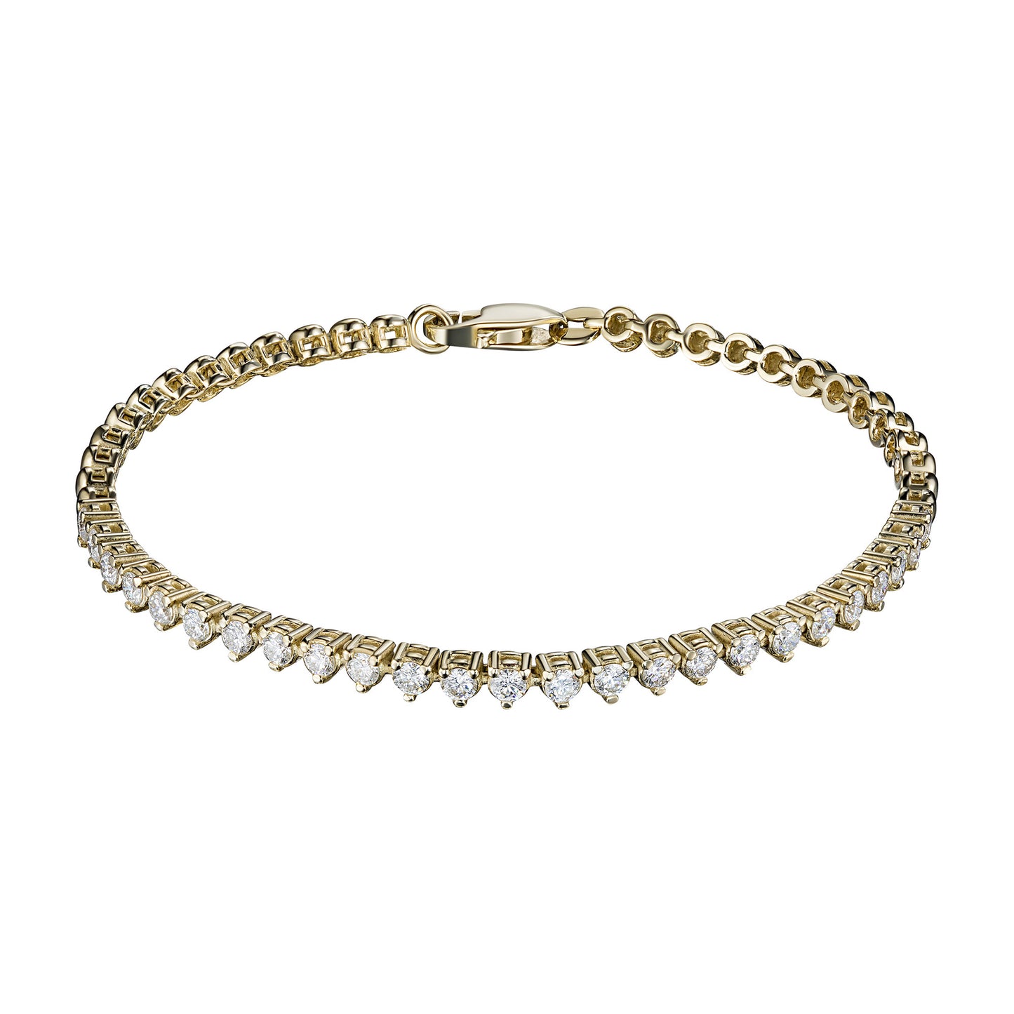 14K Yellow Gold Bracelet with Natural Diamonds 29.930 CT.TW