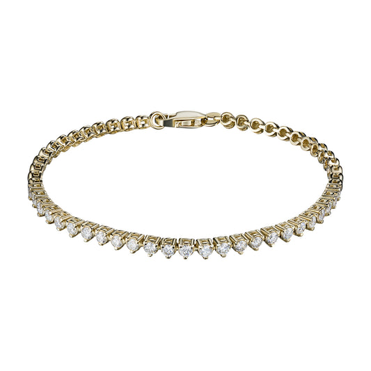 14K Yellow Gold Bracelet with Natural Diamonds 29.930 CT.TW