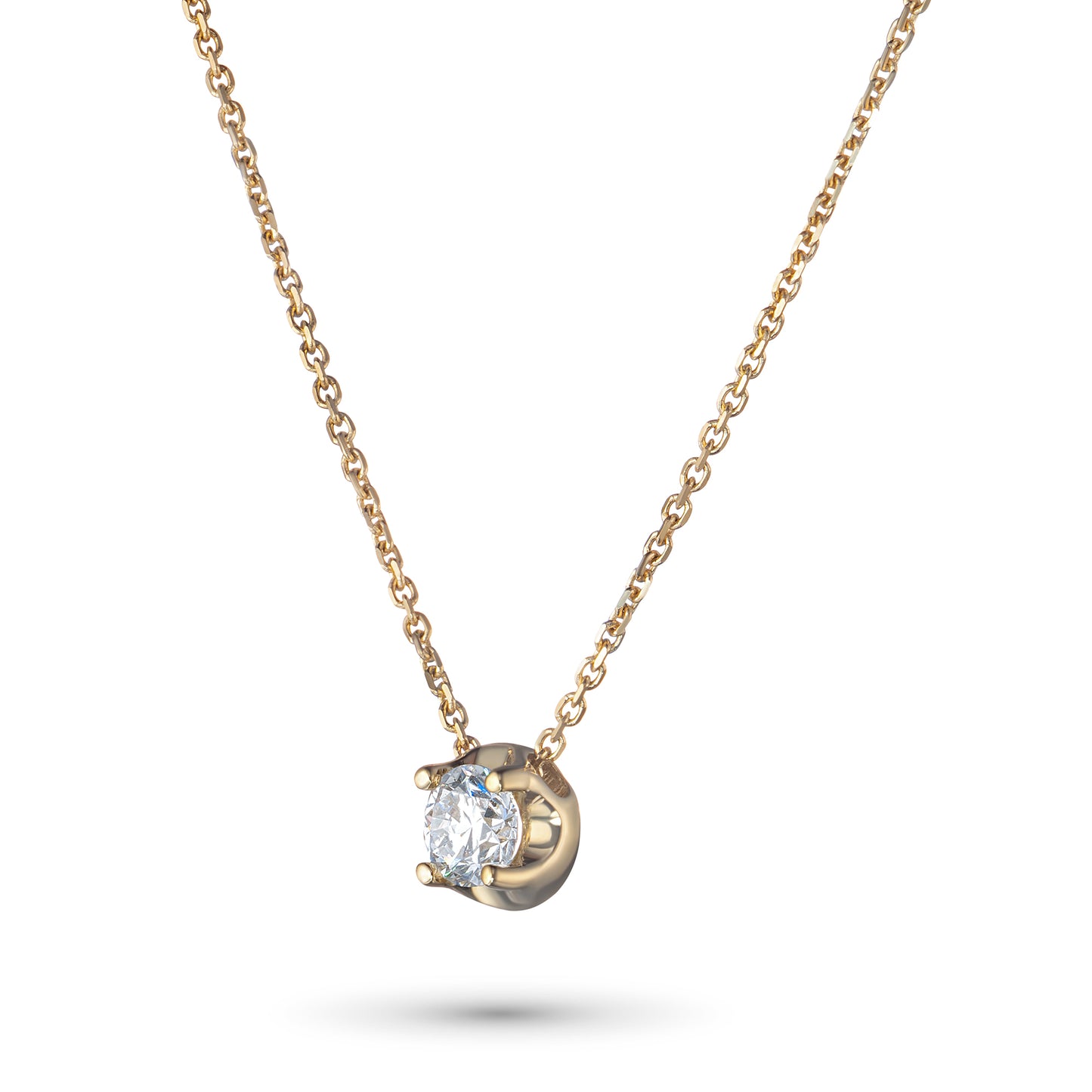 14K Yellow Gold Necklace with Lab-Created Diamonds 0.730 CT.TW