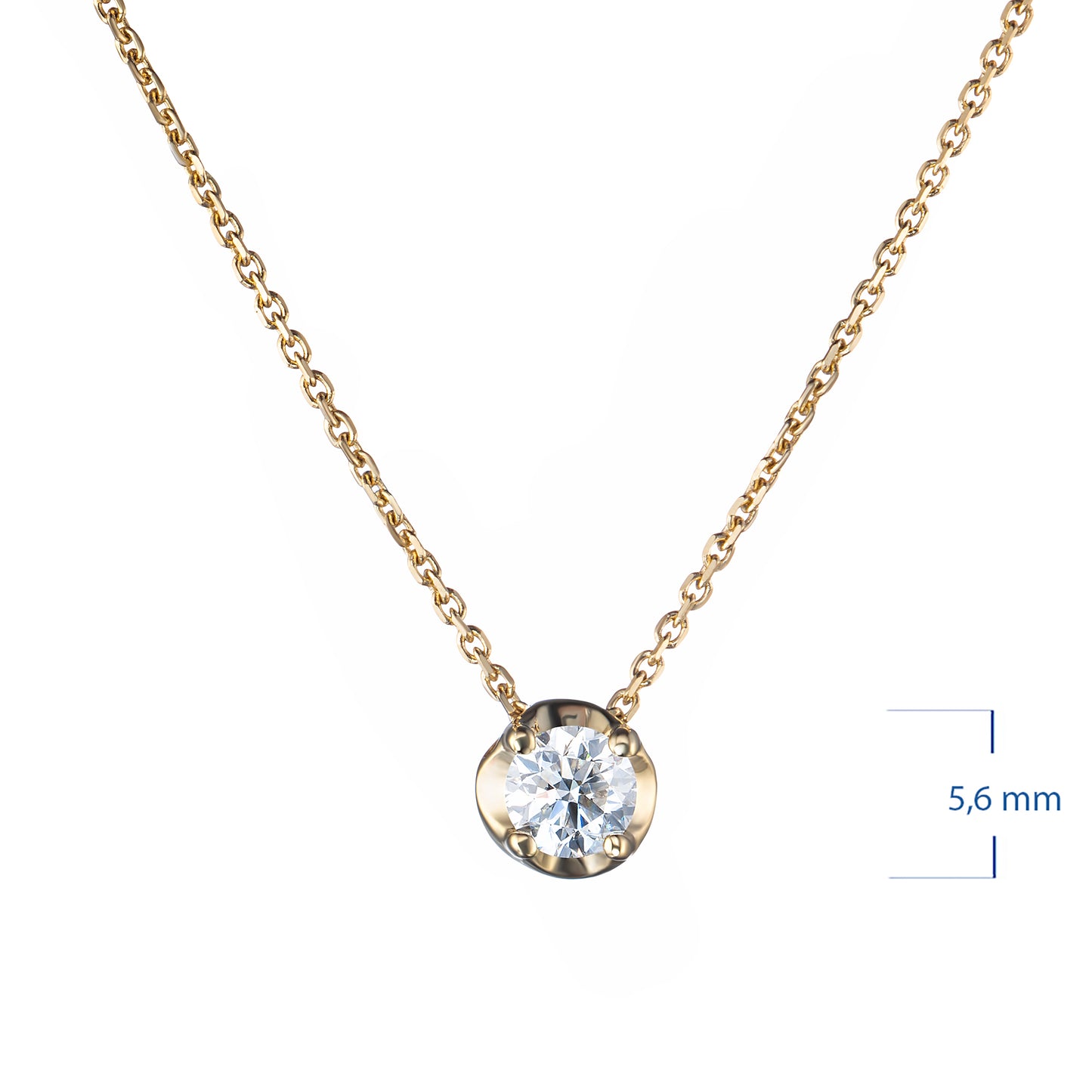 14K Yellow Gold Necklace with Lab-Created Diamonds 0.730 CT.TW