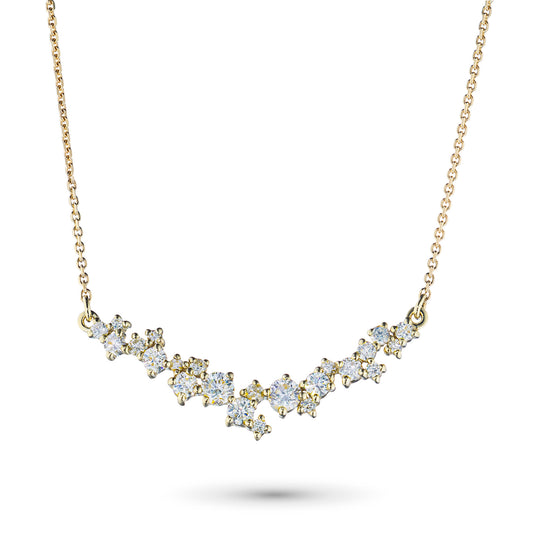 14K Yellow Gold Necklace with Lab-Created Diamonds 4.240 CT.TW