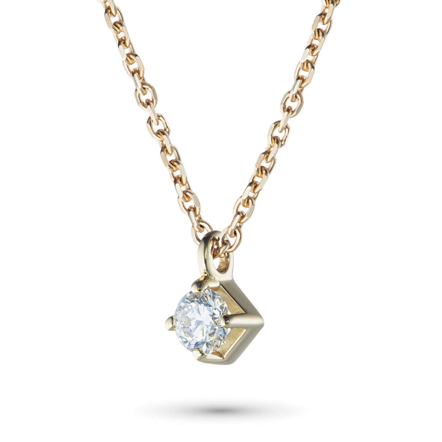 14K Yellow Gold Necklace with Lab-Created Diamonds 0.510 CT.TW