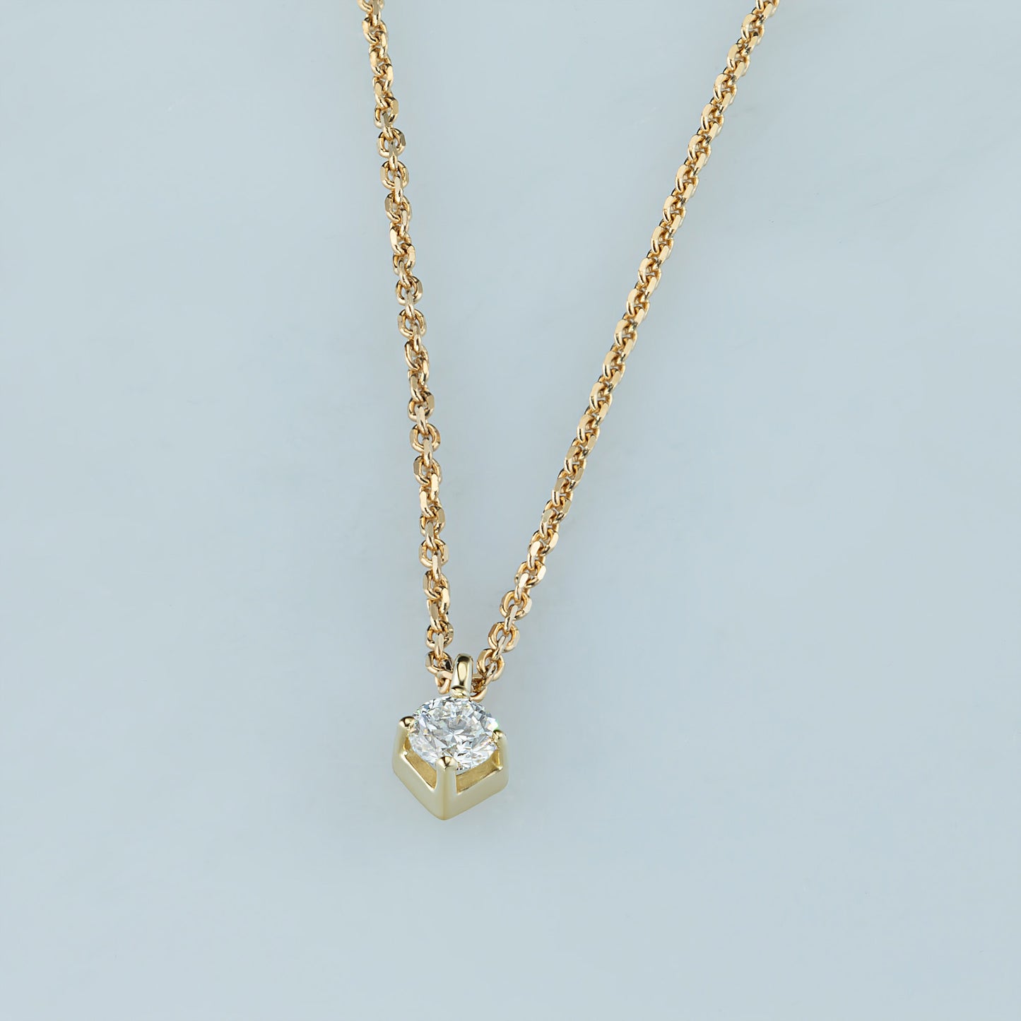 14K Yellow Gold Necklace with Lab-Created Diamonds 0.510 CT.TW