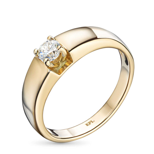 14K Yellow Gold Ring with Lab-Created Diamonds 0.860 CT.TW
