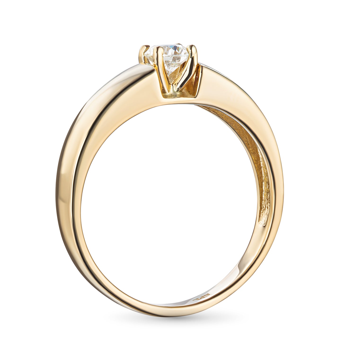 14K Yellow Gold Ring with Lab-Created Diamonds 0.860 CT.TW