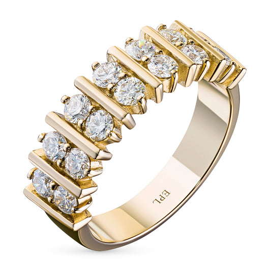 14K Yellow Gold Ring with Lab-Created Diamonds 1.180 CT.TW