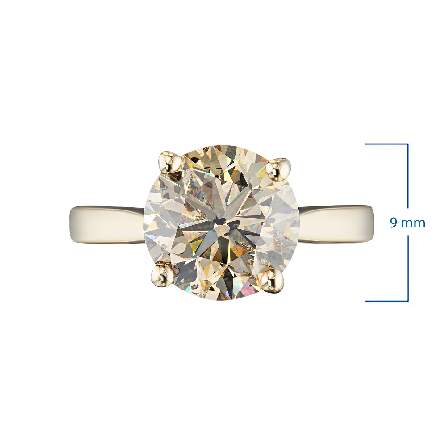 14K Yellow Gold Ring with Lab-Created Diamonds 0.300 CT.TW