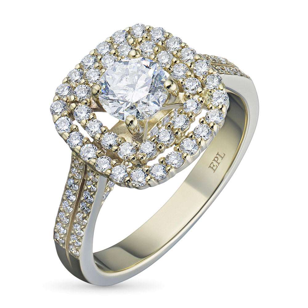 14K Yellow Gold Ring with Natural Diamonds 34.210 CT.TW